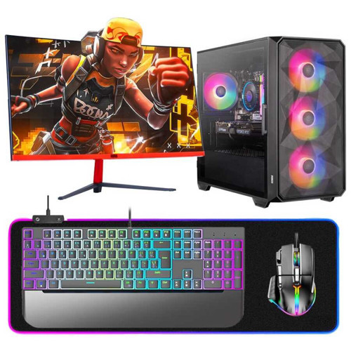 Seth i5 13400F 16GB Ram 512GB NVMe SSD MSI RX 6700 XT OC 12GB 23.6 165Hz Curved Oyun Hazır Si