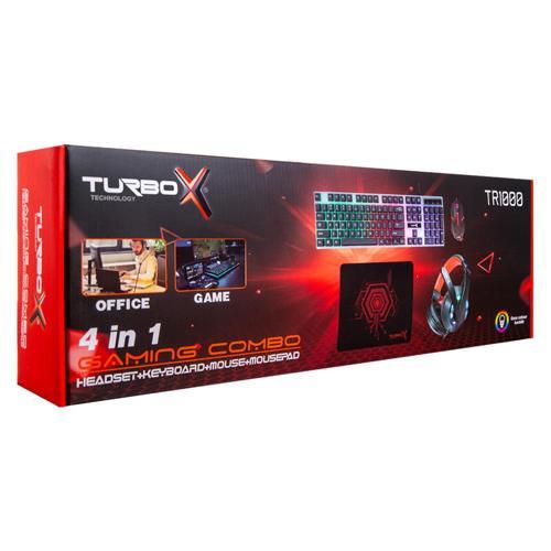 TRX-108 Bundle Kablolu Klavye Mouse Mousepad RGB Kulaklık