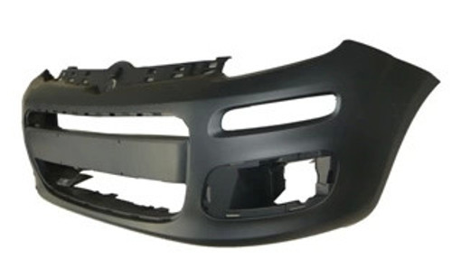 Fiat Panda- 2012-2021 Ön Tampon Siyah (Sis/Panjur Ve Sinyal Delikli) (Eurobump) (Oem No:735555165)