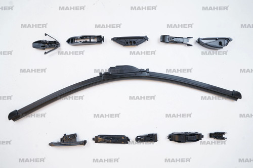 Silecek Süpürgesi Tek Tip Üniversal 11 Aparatlı 22 Muz (550Mm)