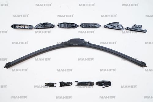 Silecek Süpürgesi Tek Tip Üniversal 11 Aparatlı 24 Muz (600Mm)