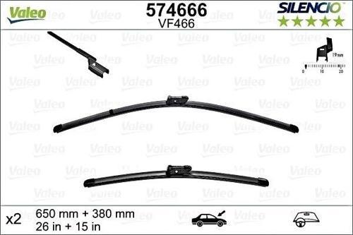 Silecek Süpürgesi Takım 500L 12-18 / Fıesta Vı 09-17 Aerotwın A432S (650+380Mm) (Oem No: 1537389)