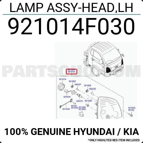 Far H-100 Kamyonet 2005-2011 Manuel Sol (Oem No:921014F030)