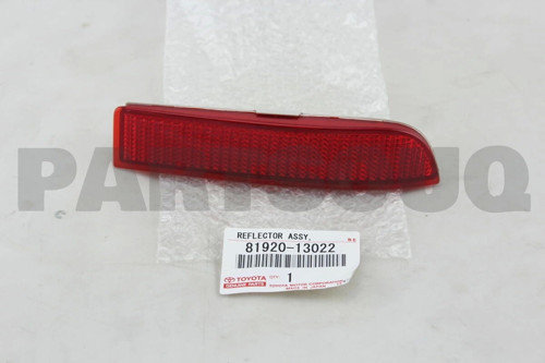 Reflektör Tampon Avensis 10-12 Arka Sol (Oem No: 81920-13022)