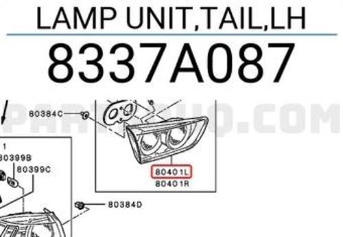 Japon Lancer (Cy) 1.5:1.6 2010- Stop Lambası İç Sol . (Oem No:8337A087)