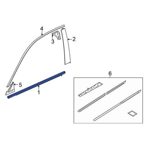 Cam Sıyırıcı Cıvıc 22Sonrası Fe Arka Kapı Dış Sol (Oem No: 72950-T20-A01)