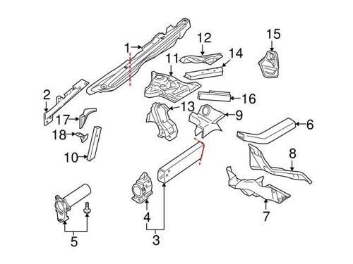 On Sase Uc Bağlantı Audi A8 None (Oem No: Vw-4E0805348E)
