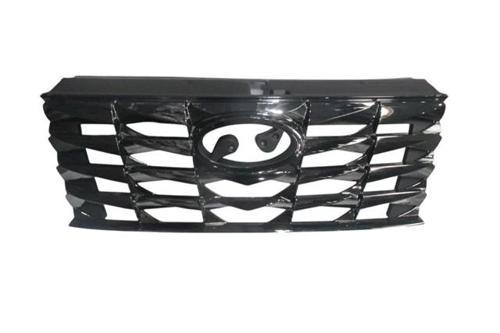 Hyundai Tucson- 2021-2023  Ön Panjur Nikelajlı Parlak Siyah (Tyg) (Oem No:86350N7100)
