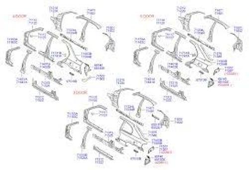 Stop Yuva Sacı Accent 03-06 3 Kapı / 5 Kapı Hb. Sağ (Oem No: 69151-25450)