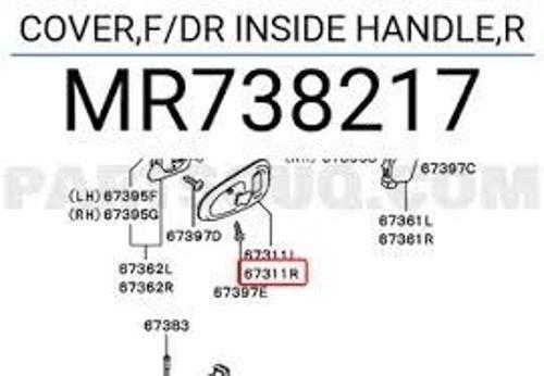 Kapı Kolu Çerçevesi L200 00-06 İç Sağ (Oem No: Mr738217)