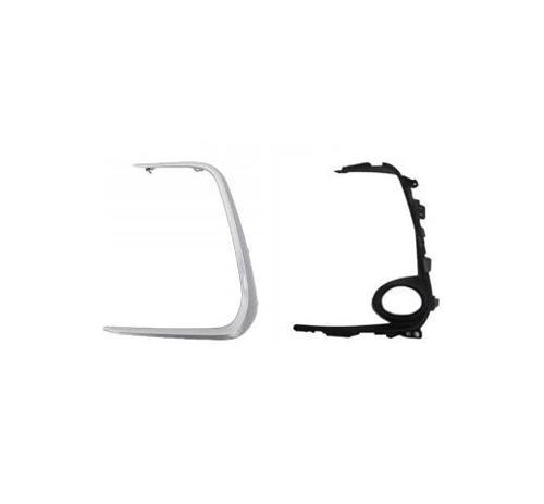 Toyota Corolla- E210- 2019-2024  Sis Lamba Kapağı Sol Sis Delikli Nikelajlı İç Dış Set (2 Parça) (Oe