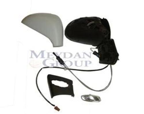 Peugeot  207  2006-2012  Kapı Aynası Sağ Manuel/Sinyalli/Sensörlü/Gri Kapaklı 4+2 Fişli (Famella) (O
