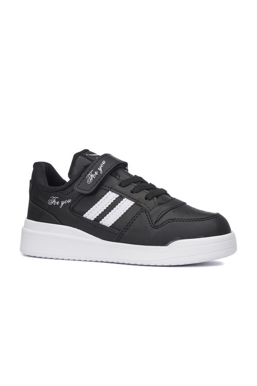 Günlük Unisex Çocuk Sneaker Bağcıklı Ve Cırtlı Hafif Kaymaz Taban Rahat Spor Ayakkabı 100
