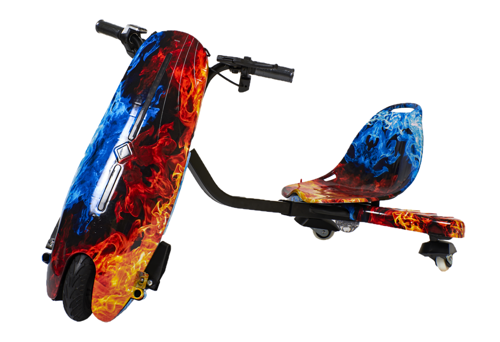 Drift Car Elektrikli Kaykay Drift Scooter Bluetoothlu Grafity Desenli Kasa D10