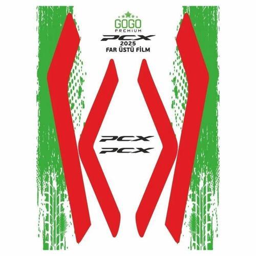 Far Üstü Film Kırmızı Honda Pcx 125 2025