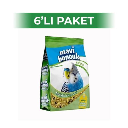 Natural Kabuksuz Muhabbet Kuşu Yemi 400 gr 6 Adet