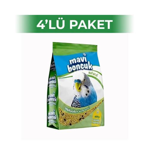 Natural Kabuksuz Muhabbet Kuşu Yemi 400 gr 4 Adet