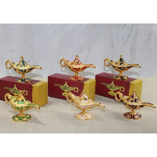 Büro Ev Ofis Dekoru için Mineli Metal Alaaddin Lambası Stili