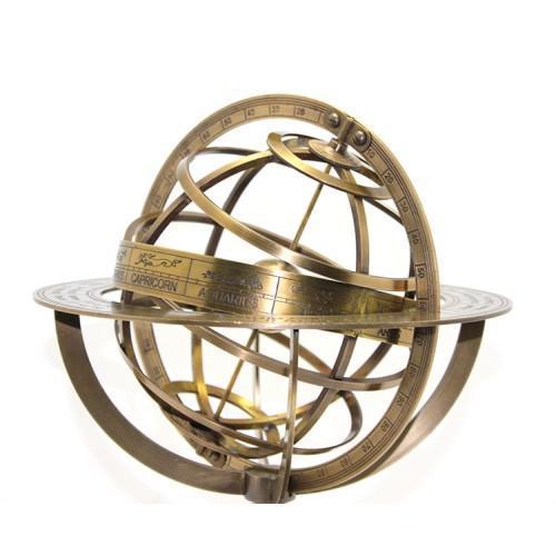 Büro Ev Ofis Dekoru için Pirinç Horoskop Biblosu