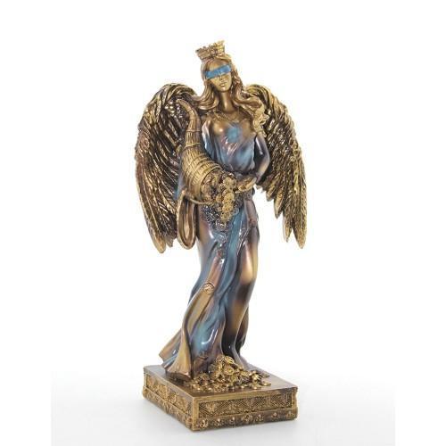 Büro Ev Ofis Dekoru için Polyester Kanatlı Bereket Tanrıcası Fortuna Figürü
