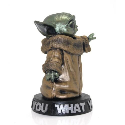 Büro Ev Ofis Dekoru için Baby Yoda Büst