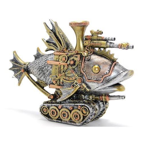 Büro Ev Ofis Dekoru için Buhar Çılgınlığı Polyester Tasarım Balık Figürü