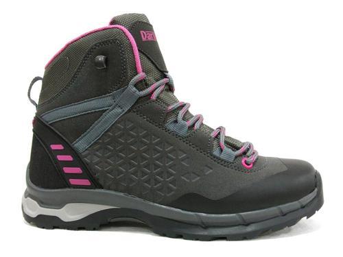 Gri Pembe Waterproof Su Geçirmez Bağcıklı Kar Bot