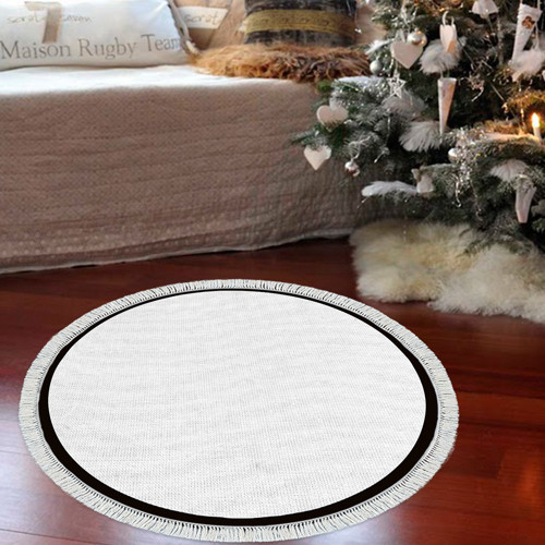 Kaymaz Taban Djt Banyo Mutfak Salon Halı Yıldız Deri Saçaklı Yuvarlak Dokuma Desen E5001