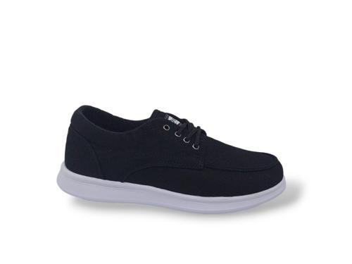 023 Erkek Siyah Bağcıklı Espadril Ayakkabı