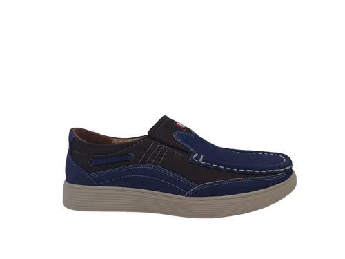 242-98 Erkek Lacivert Nubuk Deri Casual Ayakkabı