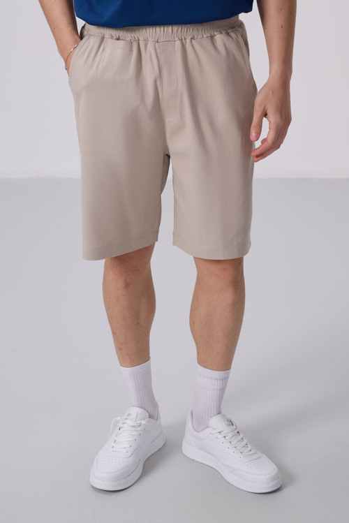 Taş Standart Fit Dokuma Hafif Esnek Chino Şort - 81290