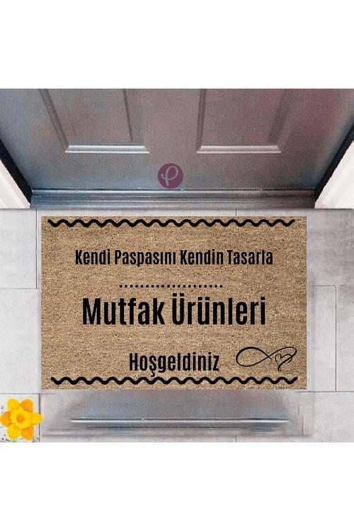 Büro Ev Ofis için 70x45CM Mutfak Ürünleri Motif Dış Kapı Önü Paspası