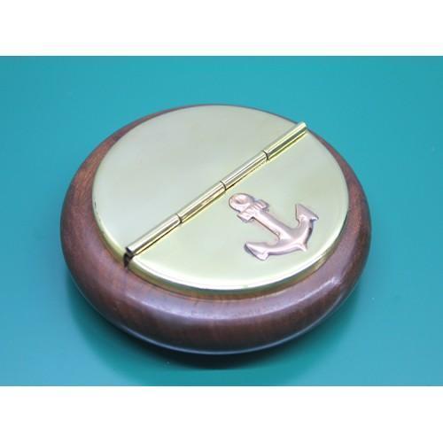 Büro Ev Ofis Dekoru için Ahşap Yapım Pirinç Çapalı Kül Tablası Küllük