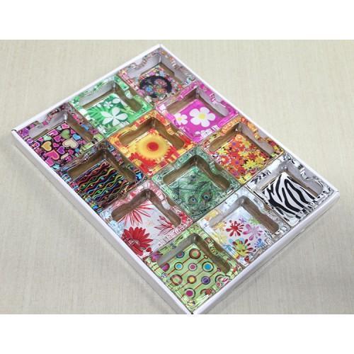 Büro Ev Ofis Dekoru için Cam Dizayn Kül Tablası Küllük