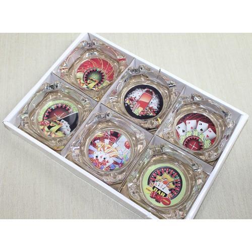 Büro Ev Ofis Dekoru için Cam Tasarım Kül Tablası Model Küllük