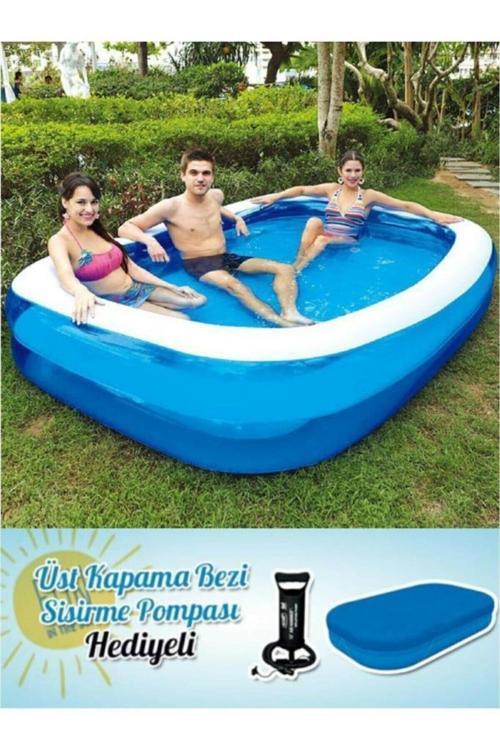 54006 Havuz + Pompa + Havuz Örtüsü 262x175x51cm