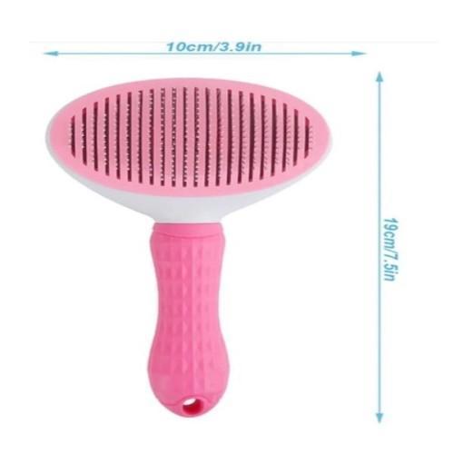 Büro Ev Evcil Hayvanı için Oto Temizlenir Pembe Kedi Köpek Tarağı