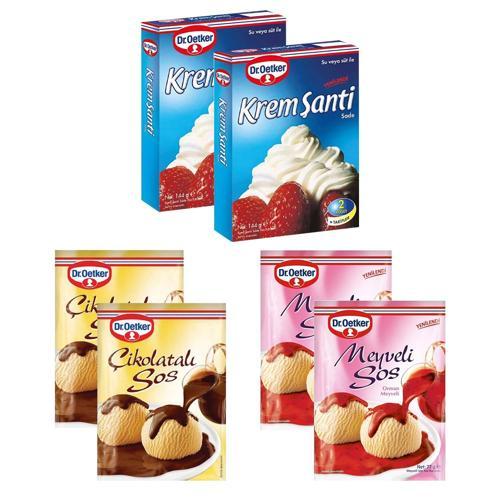 Krem Şanti ve Sos 6 lı Karma Paket