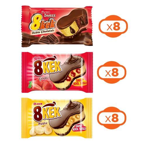 Dankek 8 Kek 55 gr 24 lü Karma Paket
