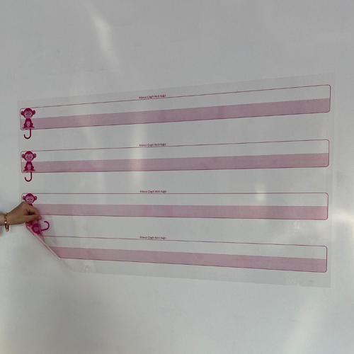 Büro Ev Ofis Öğrenci Odası için 100x56CM Statik Yapışır Kılavuz Çizgili Müfredat Yazı Tahtası