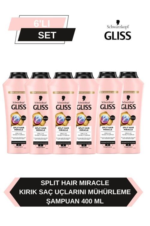 Schwarzkopf Gliss Split Hair Miracle Şampuan 6 x 400 ML