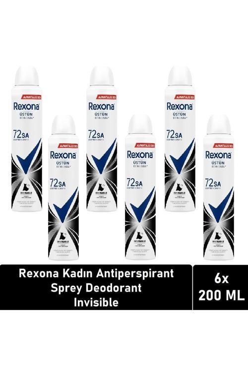Kadın Deodorant Invisible Black White 6 x 200 ml