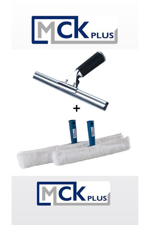 Cam Silme Aparatı Çekçek Metal 45 Cm 2 Adet Mikrofiber Peluş Ve Aparatı 45 Cm Temizlik Seti