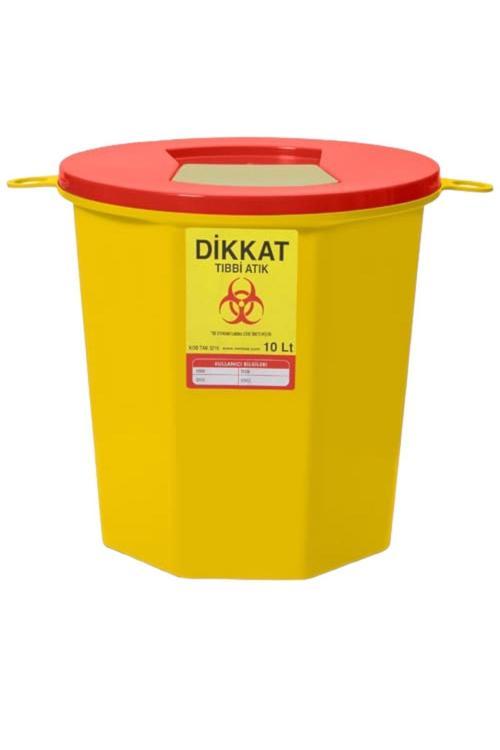 5 Adet  Tıbbi Atık Kovası 10 Litre