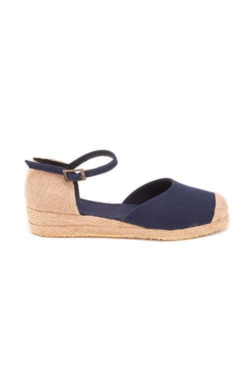 Gerçek Elişi Hasır Jüt Bantlı Günlük Kadın Espadril Handmade