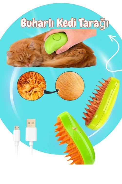 Kedi & Köpek Yıkama Fırçası Tarağı Yumuşak Silikon Fırça Bakım Buharlı Kedi Rahatlatma