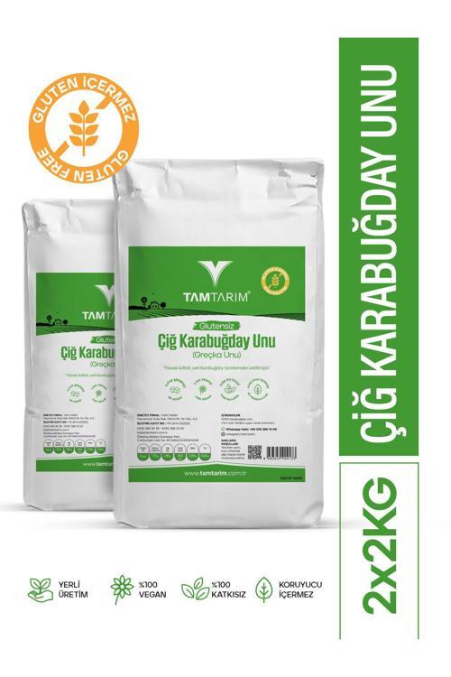 2 Adet - Glutensiz Çiğ Karabuğday Unu 2 Kg