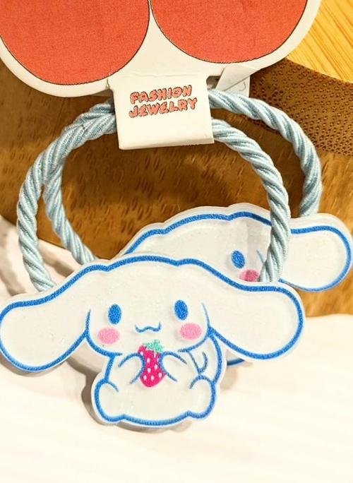 İkili Mavi Lüks Gösterişli Figürlü Küçük Lastik Toka