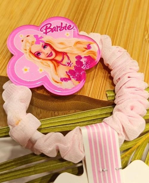 Lüks Barbie Figürlü Tül Lastik Toka