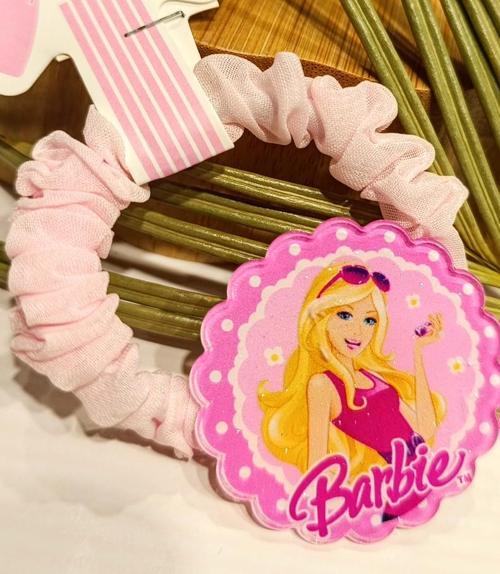 Lüks Barbie Figürlü Tül Lastik Toka